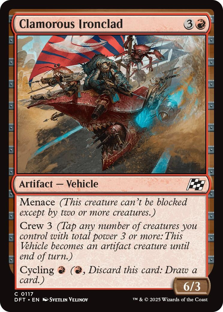Image for Clamorous Ironclad (117) (Foil) (Aetherdrift) (DFT) - Magic: The Gathering