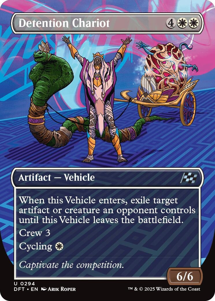Image for Detention Chariot (Borderless) (294) (Foil) (Aetherdrift) (DFT) - Magic: The Gathering