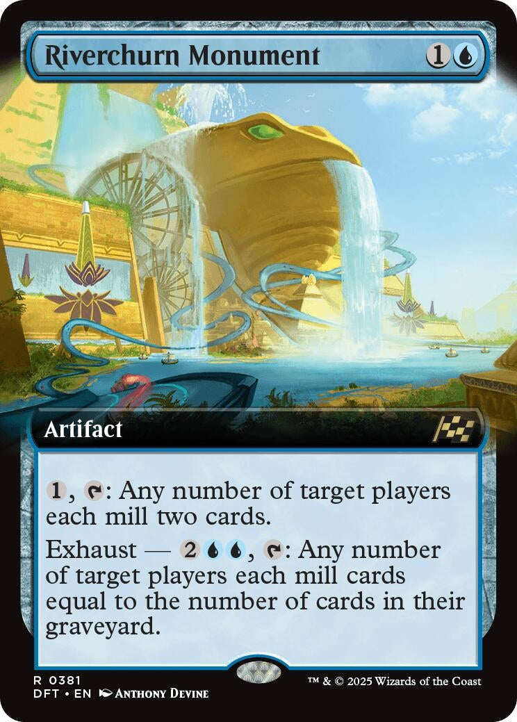 Image for Riverchurn Monument (Extended Art) (381) (Foil) (Aetherdrift) (DFT) - Magic: The Gathering