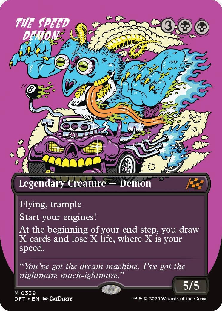 Image for The Speed Demon (Borderless) (339) (Aetherdrift) (DFT) - Magic: The Gathering
