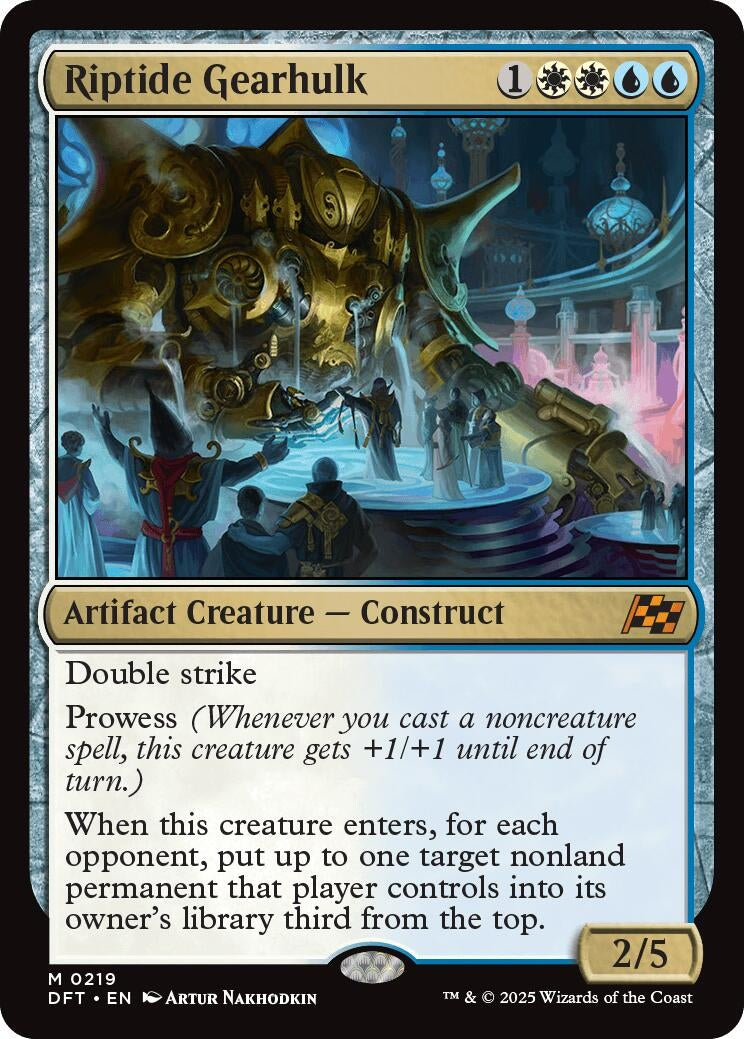 Image for Riptide Gearhulk (219) (Aetherdrift) (DFT) - Magic: The Gathering