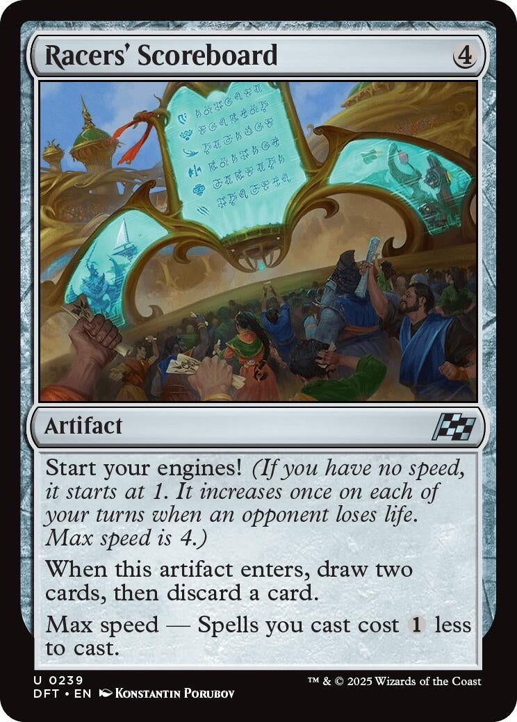 Image for Racers' Scoreboard (239) (Aetherdrift) (DFT) - Magic: The Gathering