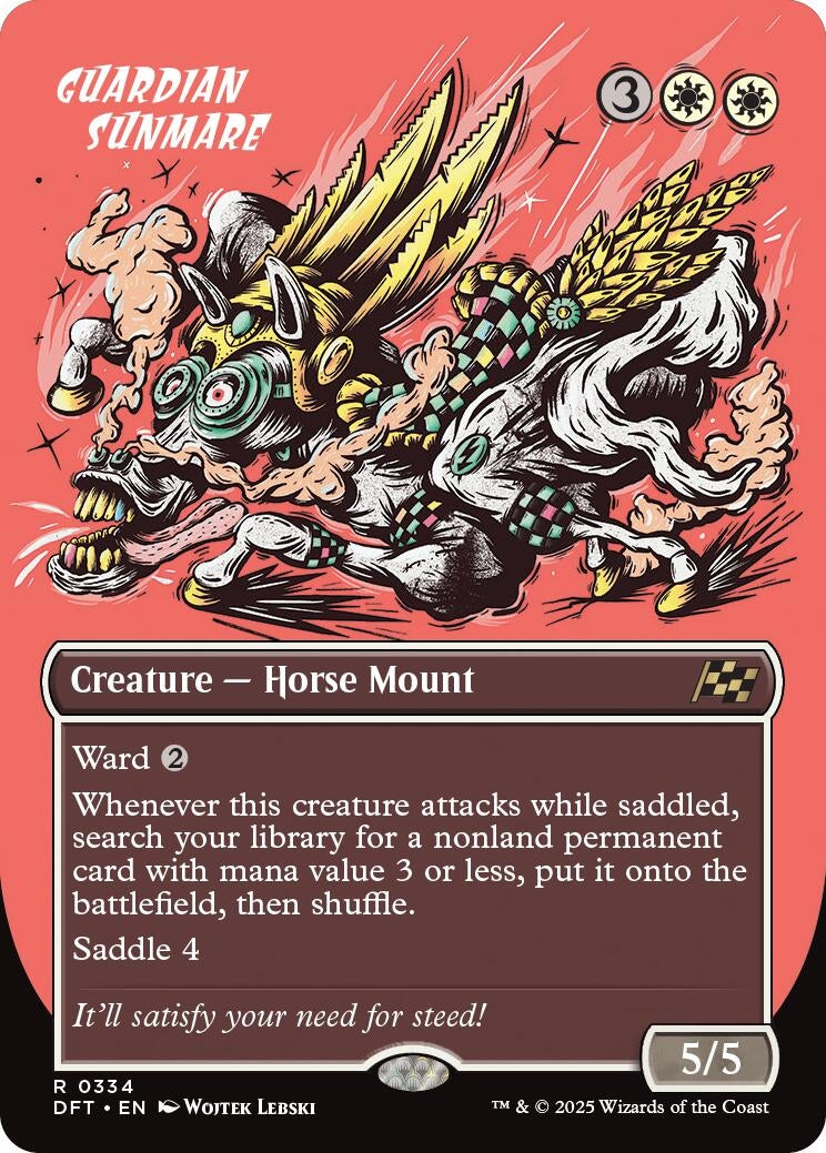 Image for Guardian Sunmare (Borderless) (334) (Foil) (Aetherdrift) (DFT) - Magic: The Gathering