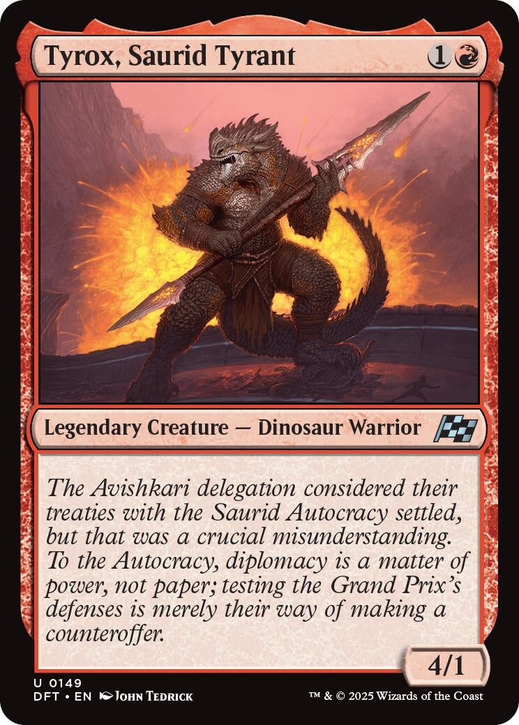 Image for Tyrox, Saurid Tyrant (149) (Aetherdrift) (DFT) - Magic: The Gathering