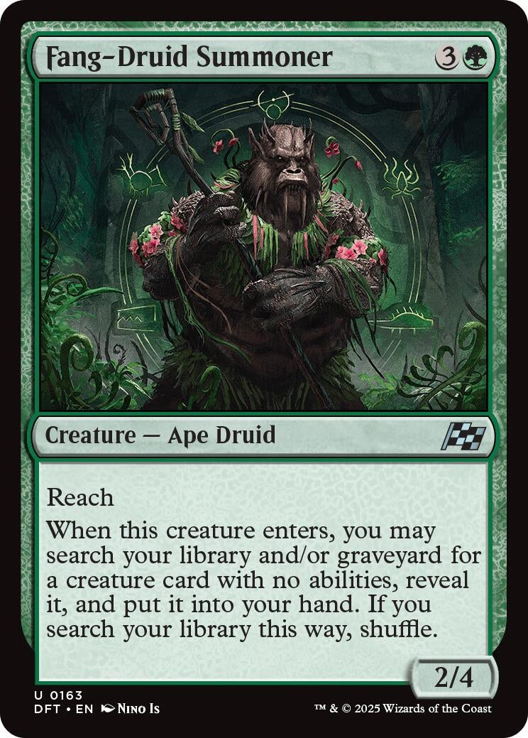 Image for Fang-Druid Summoner (163) (Aetherdrift) (DFT) - Magic: The Gathering