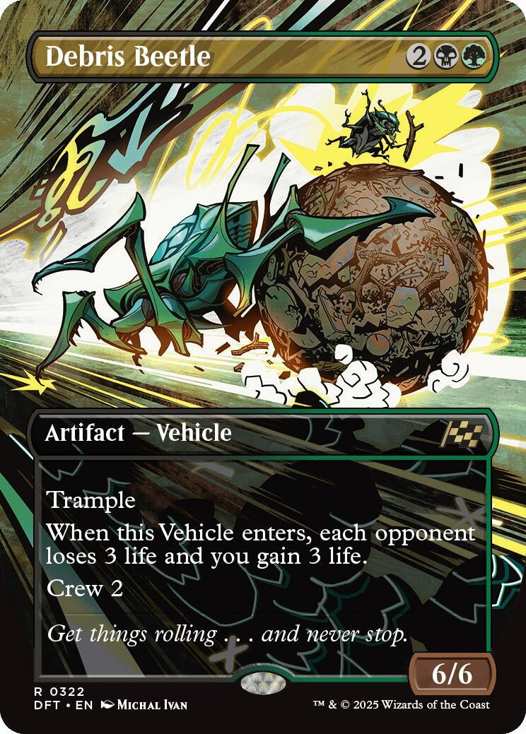 Image for Debris Beetle (Borderless) (322) (Aetherdrift) (DFT) - Magic: The Gathering