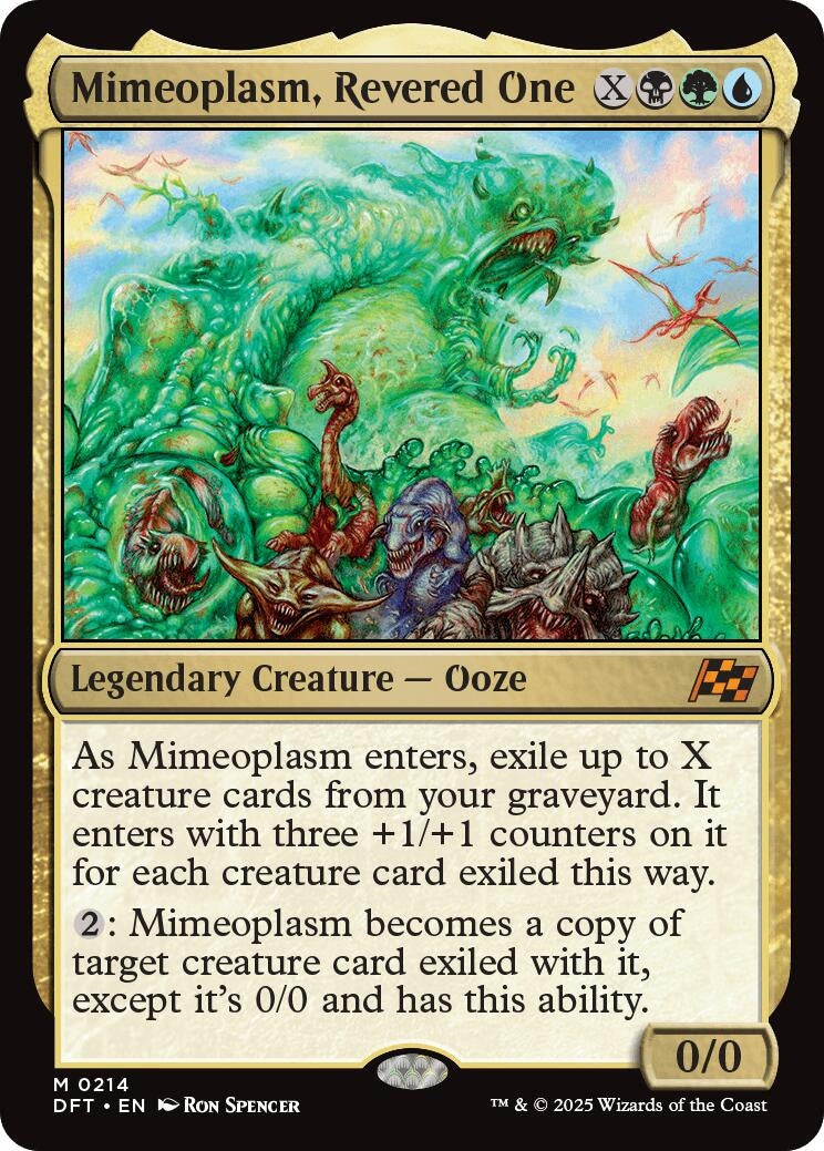 Image for Mimeoplasm, Revered One (214) (Aetherdrift) (DFT) - Magic: The Gathering