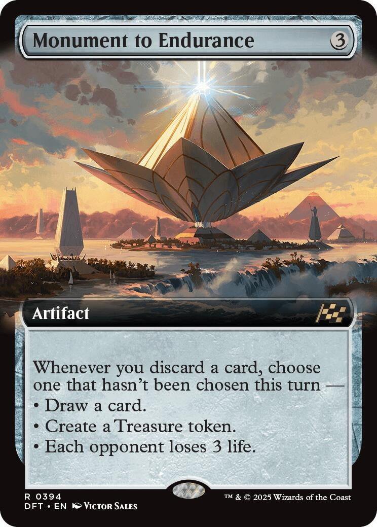 Image for Monument to Endurance (Extended Art) (394) (Foil) (Aetherdrift) (DFT) - Magic: The Gathering
