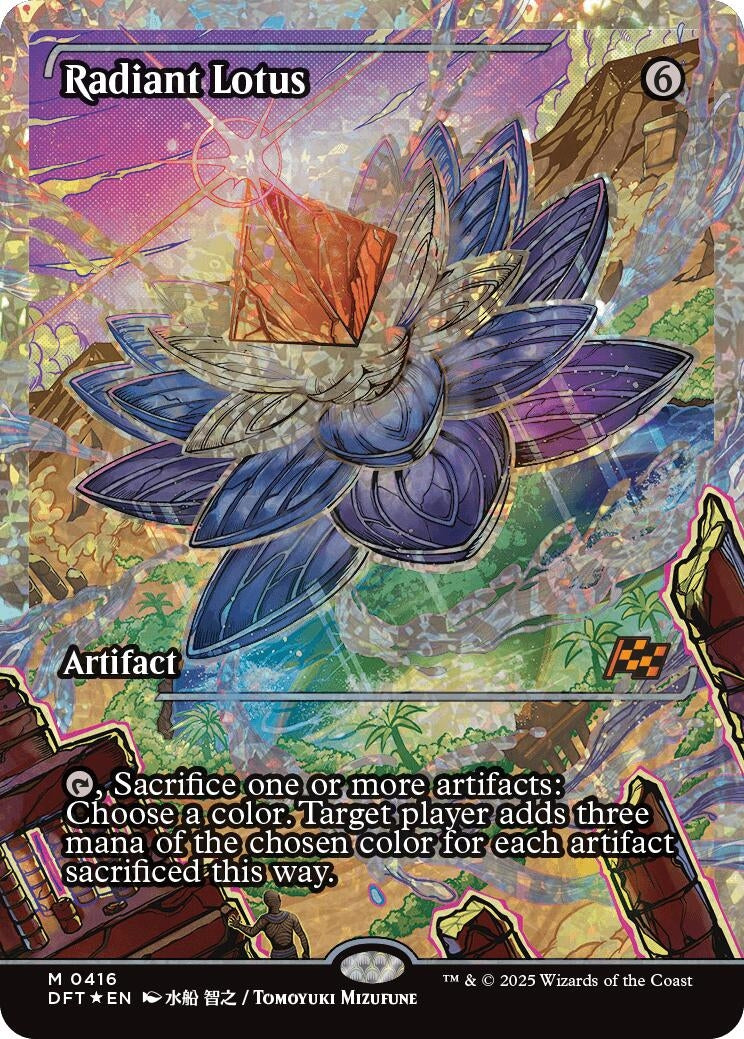 Image for Radiant Lotus (Showcase) (Fracture Foil) (416) (Foil) (Aetherdrift) (DFT) - Magic: The Gathering