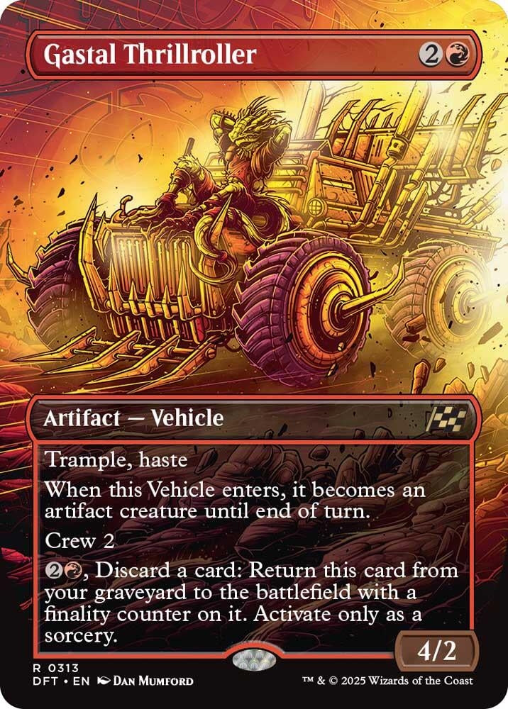 Image for Gastal Thrillroller (Borderless) (313) (Foil) (Aetherdrift) (DFT) - Magic: The Gathering