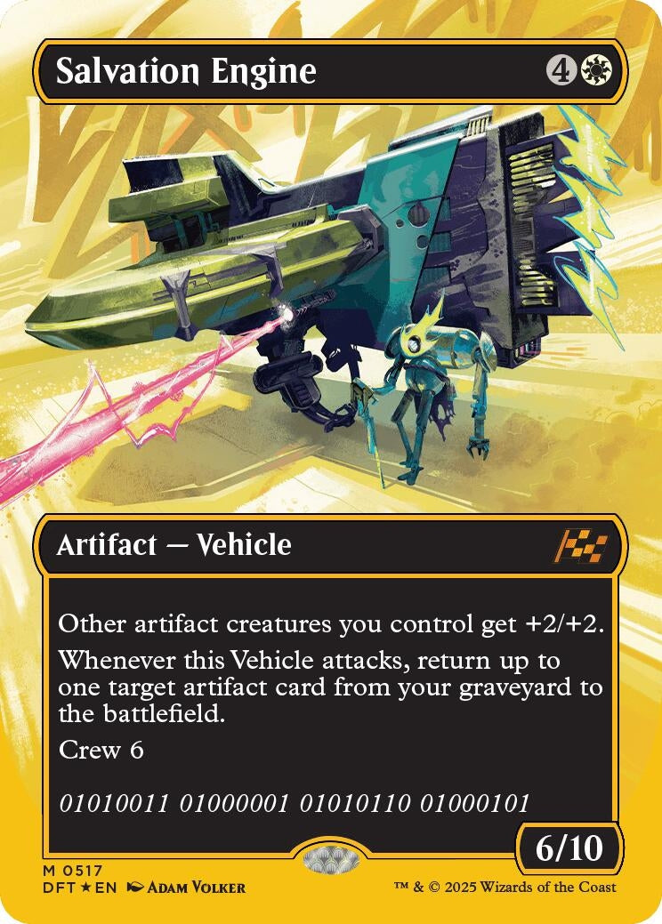 Image for Salvation Engine (Borderless) (First-Place Foil) (517) (Foil) (Aetherdrift) (DFT) - Magic: The Gathering