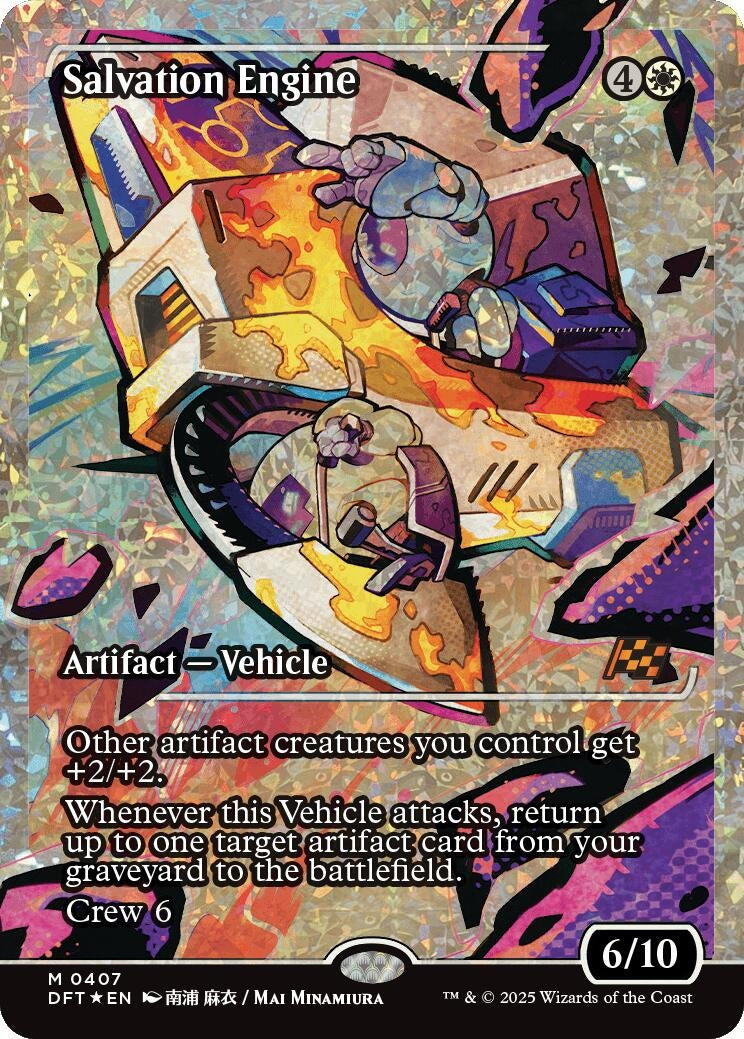 Image for Salvation Engine (Showcase) (Fracture Foil) (407) (Foil) (Aetherdrift) (DFT) - Magic: The Gathering