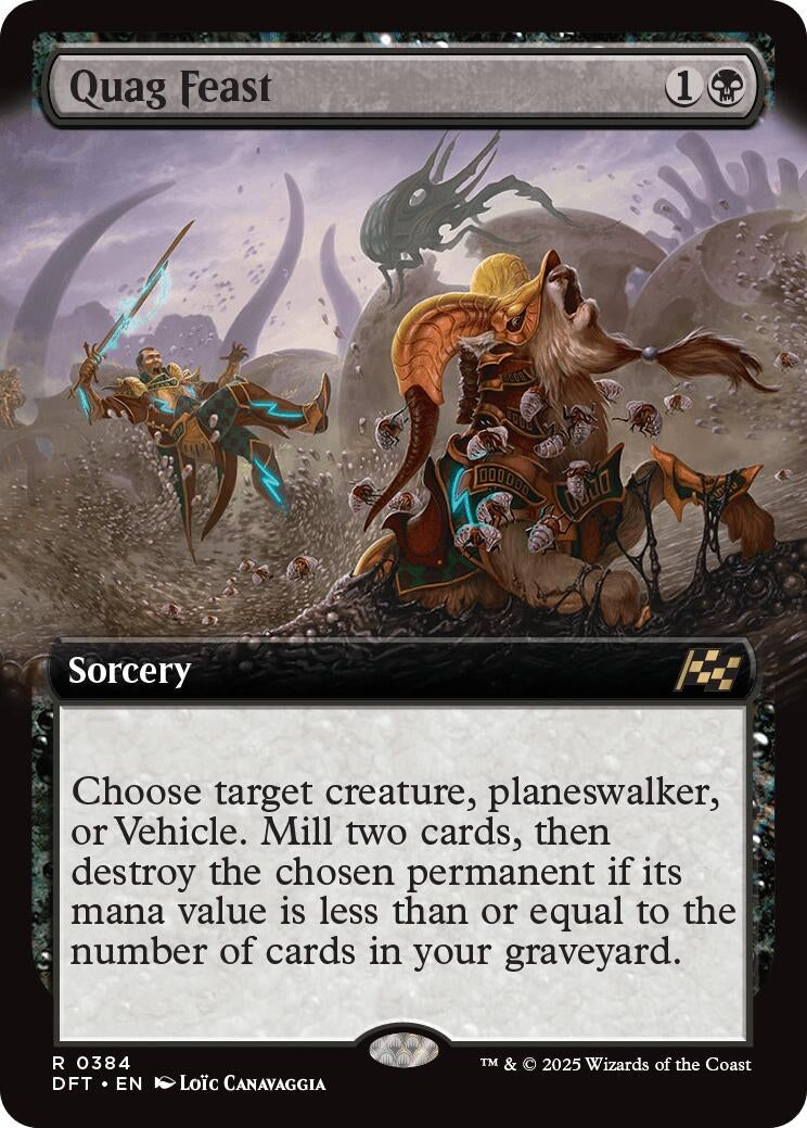 Image for Quag Feast (Extended Art) (384) (Foil) (Aetherdrift) (DFT) - Magic: The Gathering