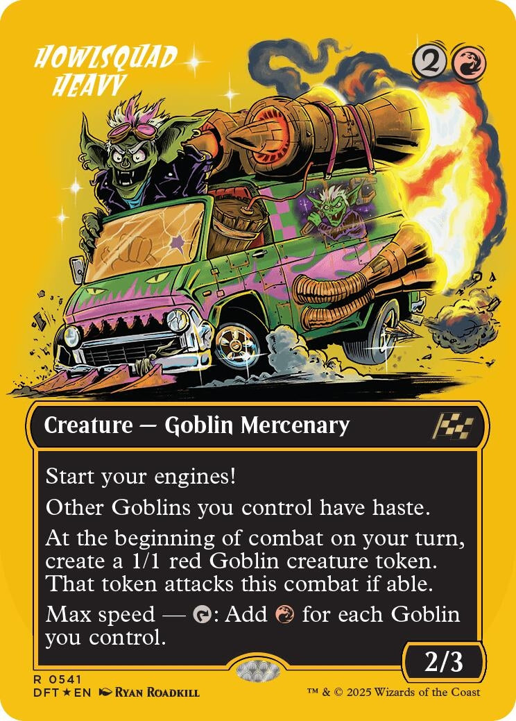 Image for Howlsquad Heavy (Borderless) (First-Place Foil) (541) (Foil) (Aetherdrift) (DFT) - Magic: The Gathering