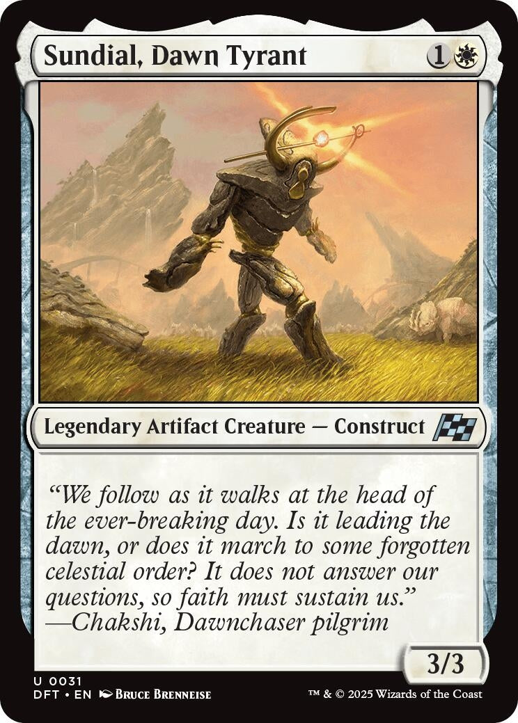 Image for Sundial, Dawn Tyrant (31) (Foil) (Aetherdrift) (DFT) - Magic: The Gathering