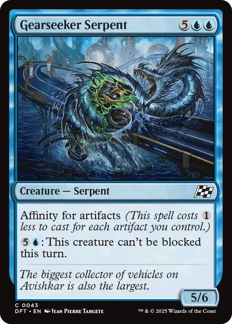 Image for Gearseeker Serpent (43) (Foil) (Aetherdrift) (DFT) - Magic: The Gathering