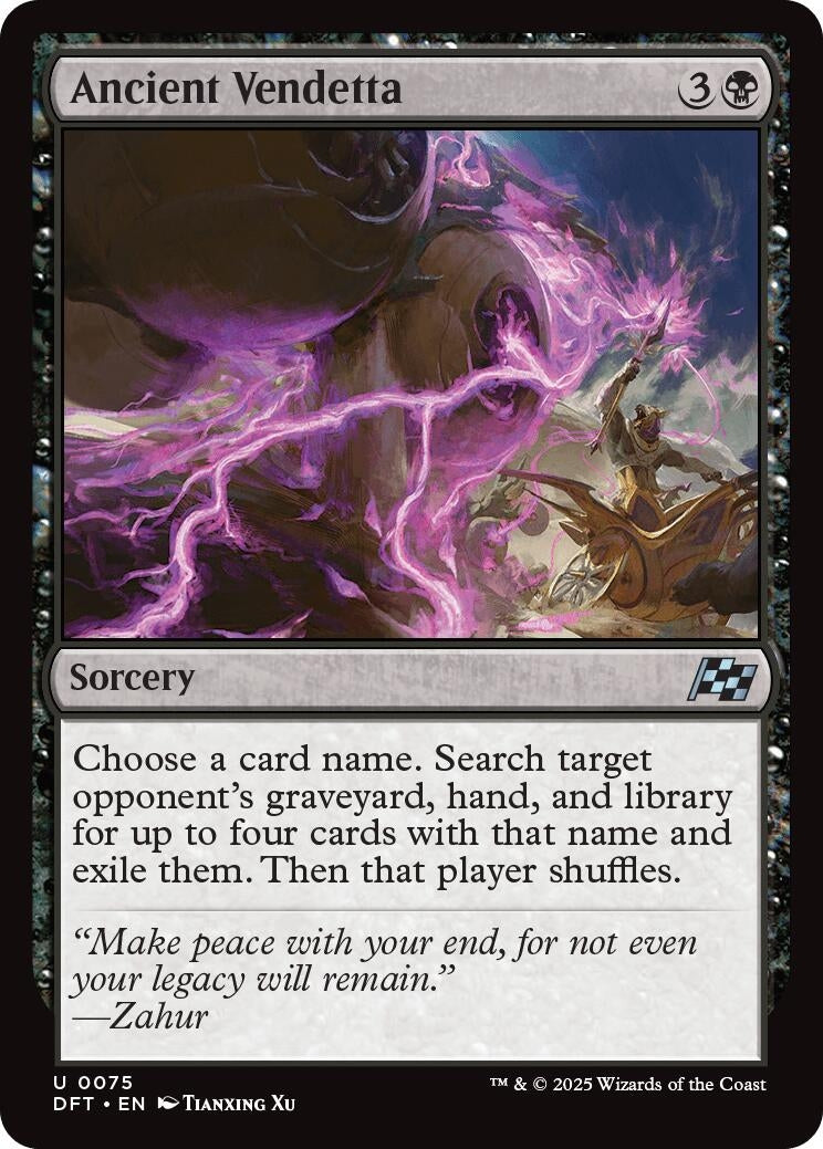 Image for Ancient Vendetta (75) (Aetherdrift) (DFT) - Magic: The Gathering