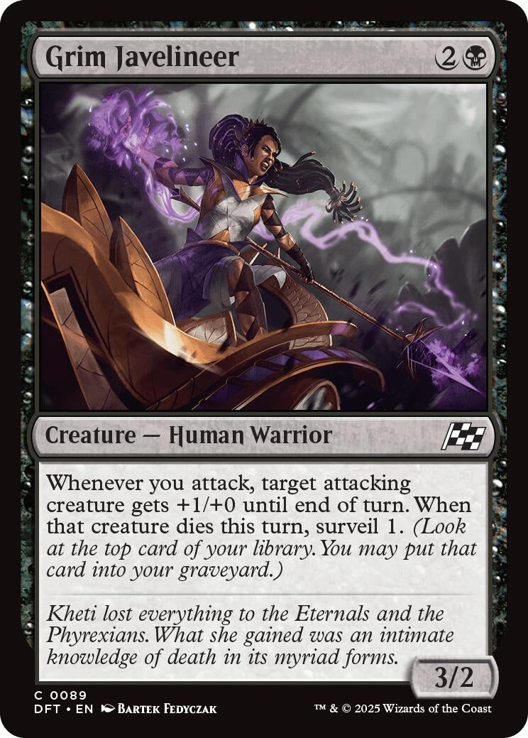 Image for Grim Javelineer (89) (Foil) (Aetherdrift) (DFT) - Magic: The Gathering