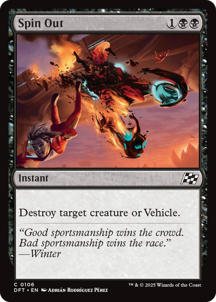Image for Spin Out (106) (Foil) (Aetherdrift) (DFT) - Magic: The Gathering