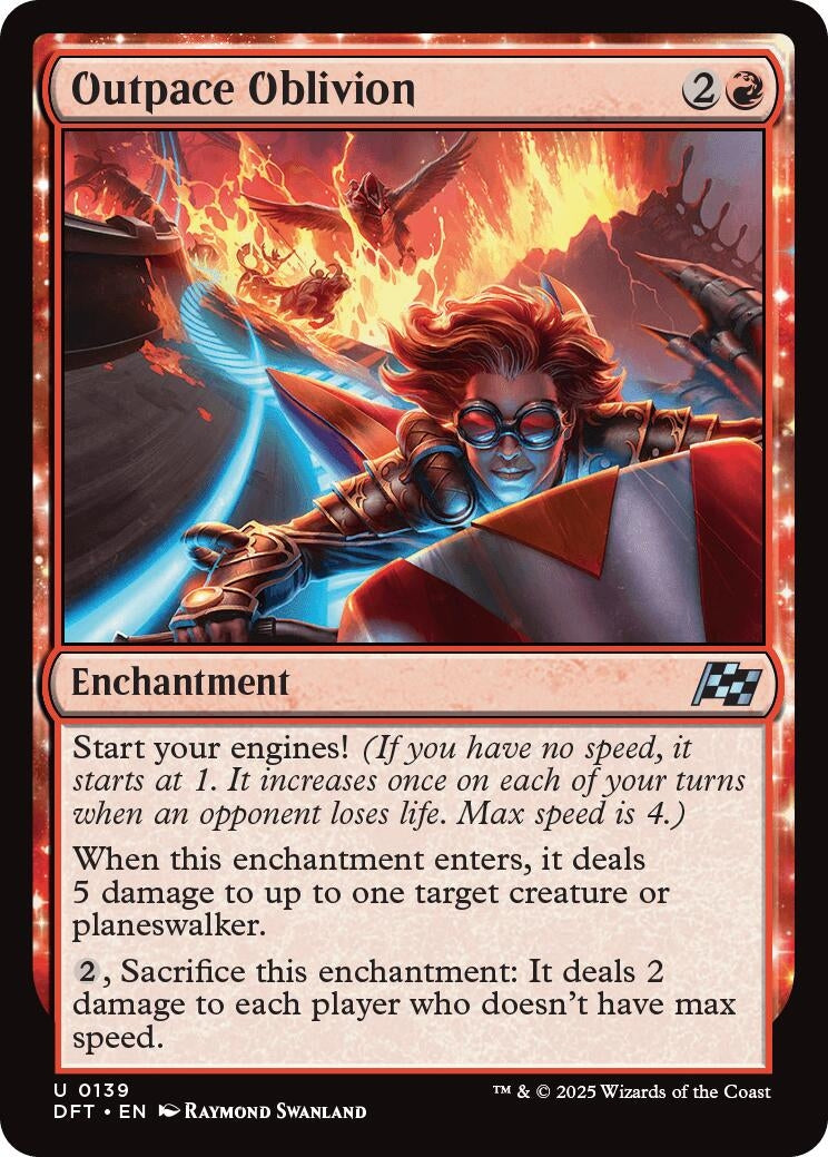 Image for Outpace Oblivion (139) (Foil) (Aetherdrift) (DFT) - Magic: The Gathering