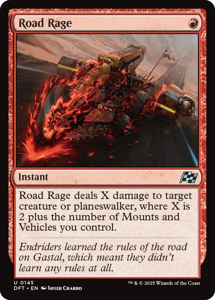 Image for Road Rage (145) (Foil) (Aetherdrift) (DFT) - Magic: The Gathering