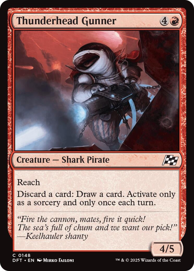 Image for Thunderhead Gunner (148) (Foil) (Aetherdrift) (DFT) - Magic: The Gathering