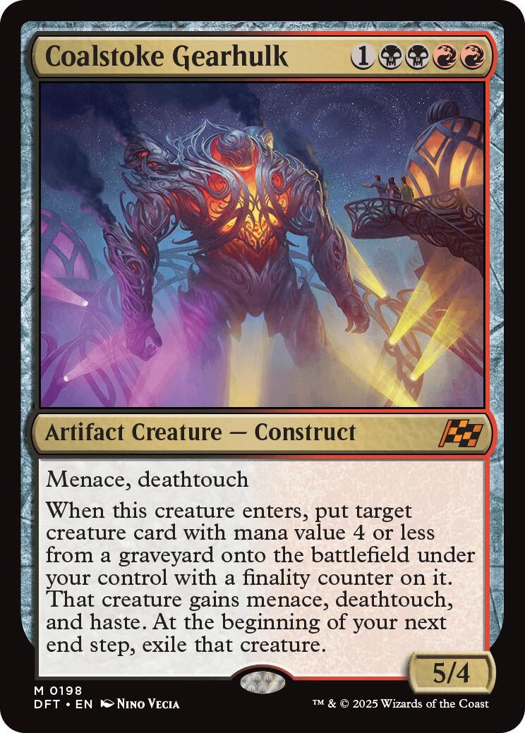Image for Coalstoke Gearhulk (198) (Foil) (Aetherdrift) (DFT) - Magic: The Gathering