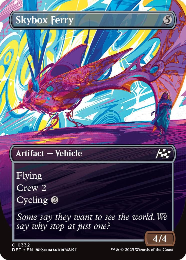 Image for Skybox Ferry (Borderless) (332) (Foil) (Aetherdrift) (DFT) - Magic: The Gathering