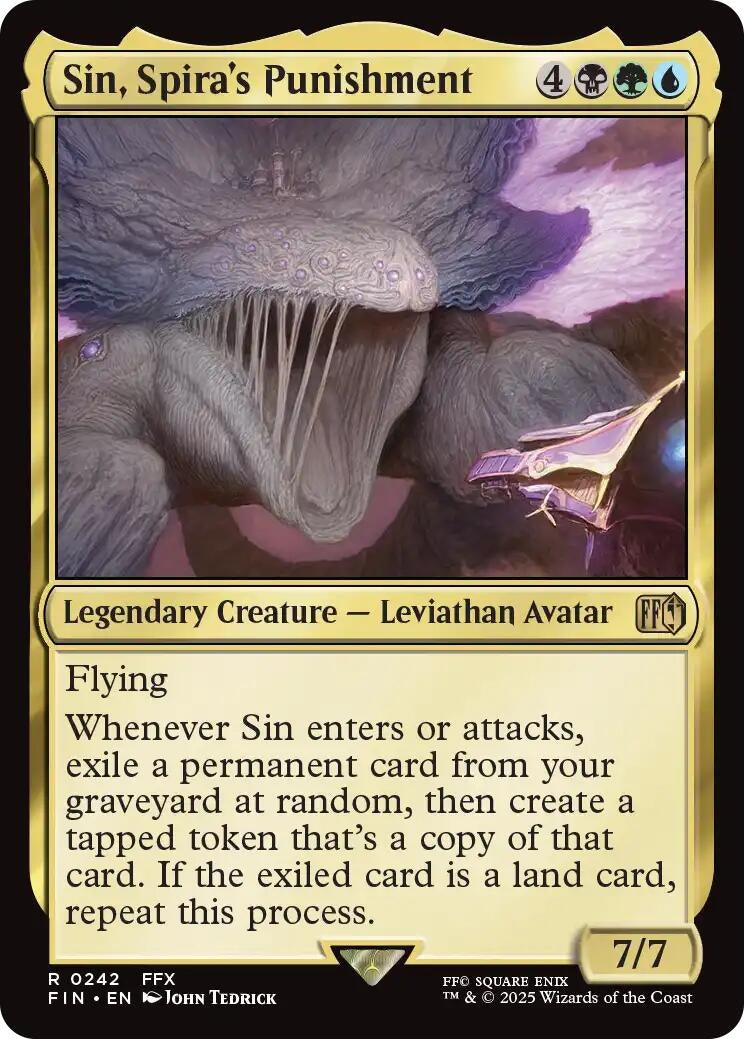 Image for Sin, Spira's Punishment (242) (FINAL FANTASY) - Magic: The Gathering