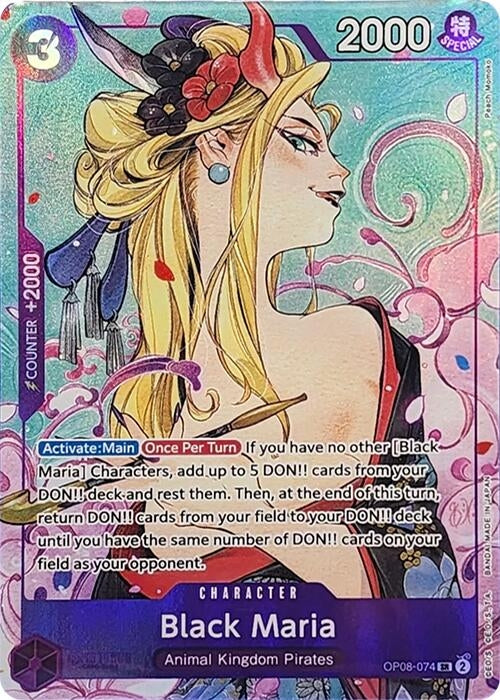 Image for Black Maria (Illustration Box Vol.2) (OP08-074) (Foil) (One Piece Promotion Cards) - One Piece Card Game