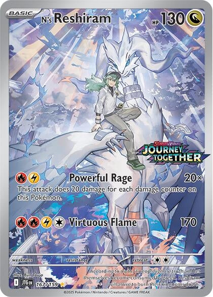 Image for N's Reshiram - 167/159 (Journey Together Stamped) (167/159) (Miscellaneous Cards & Products) - Pokemon