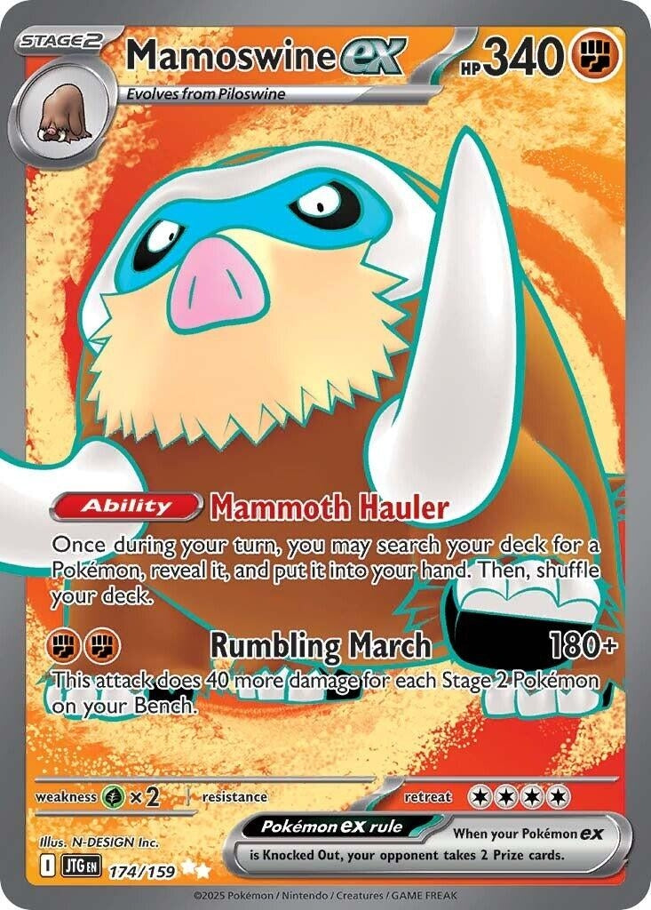 Mamoswine ex (174/159) (SV09: Journey Together)