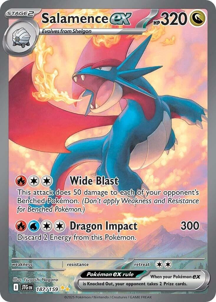 Image for Salamence ex (187/159) (SV09: Journey Together) - Pokemon