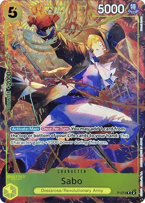 Image for Sabo (Premium Card Collection -Best Selection Vol. 3-) (P-073) (Foil) (One Piece Promotion Cards) - One Piece Card Game
