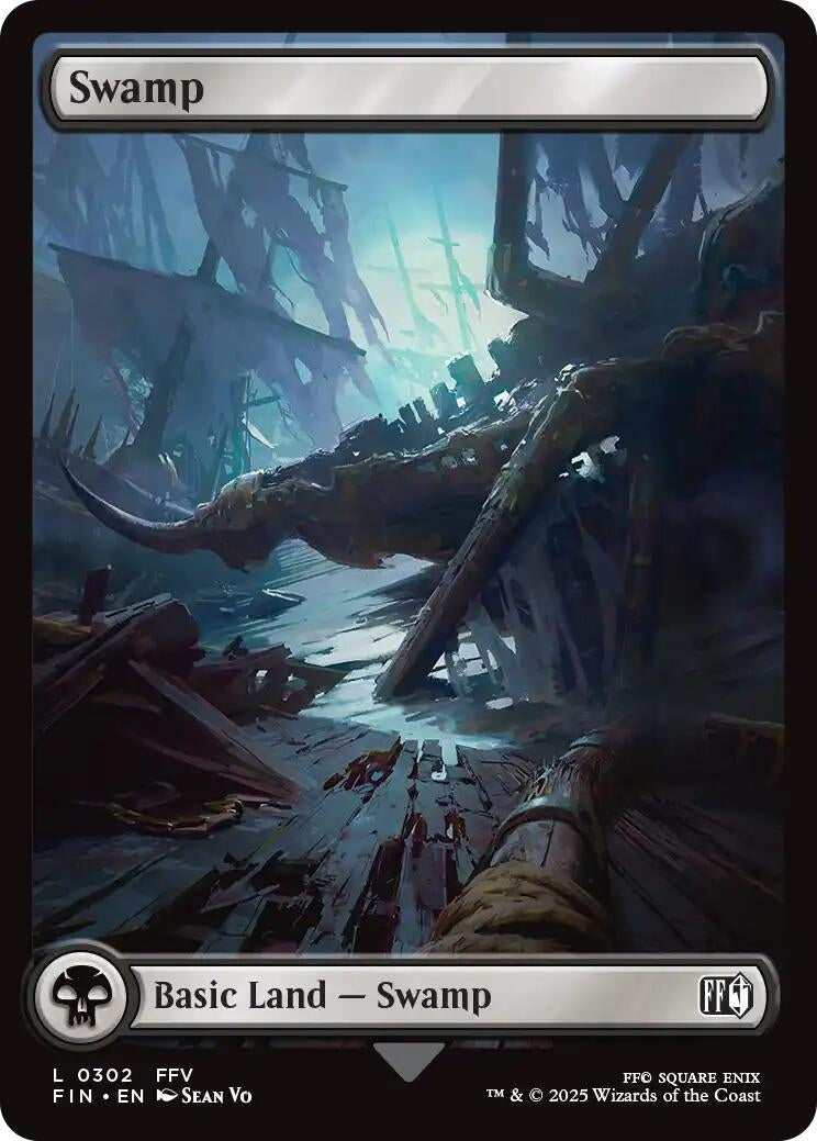 Image for Japanese Magic: The Gathering - Swamp (0302) (302) (Foil) (FINAL FANTASY) - Magic: The Gathering