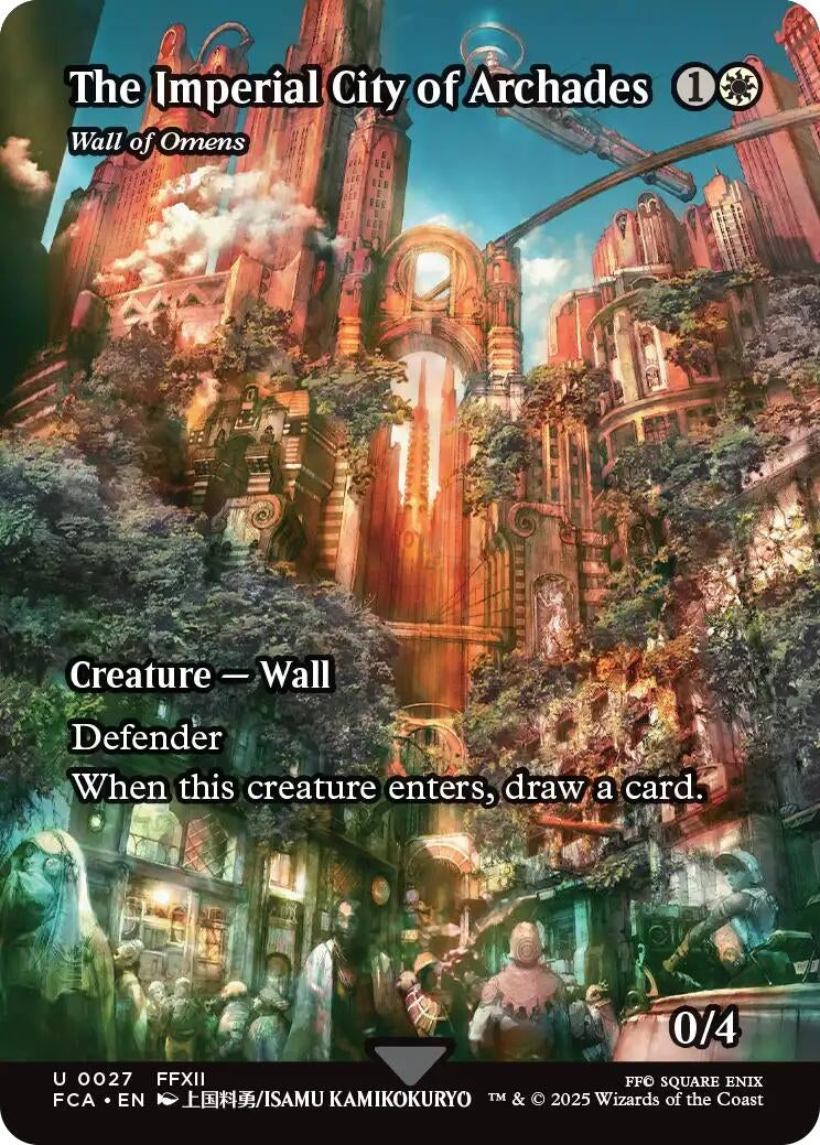 The Imperial City of Archades - Wall of Omens (Showcase) (27) (FINAL FANTASY: Through the Ages)