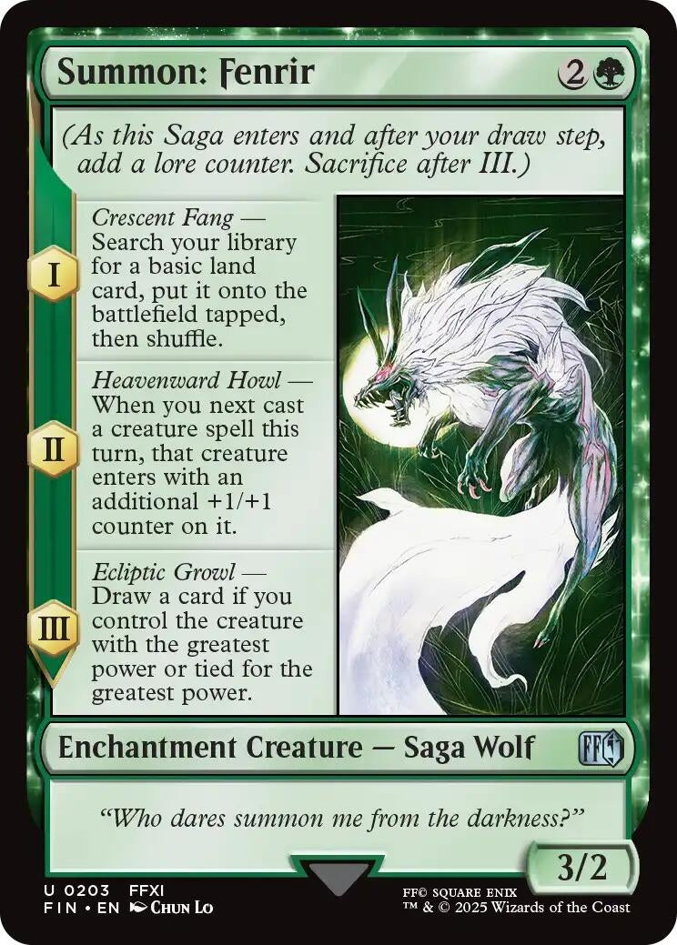 Summon: Fenrir (203) (Foil) (FINAL FANTASY)