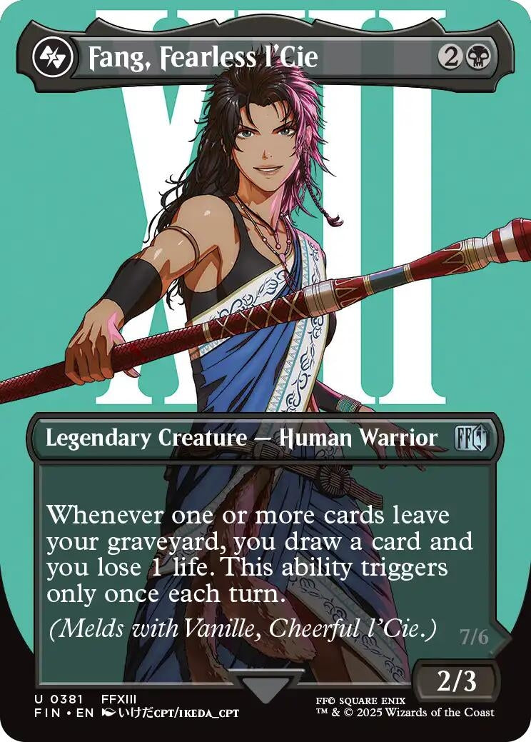 Fang, Fearless l'Cie (Borderless) (381) (Foil) (FINAL FANTASY)