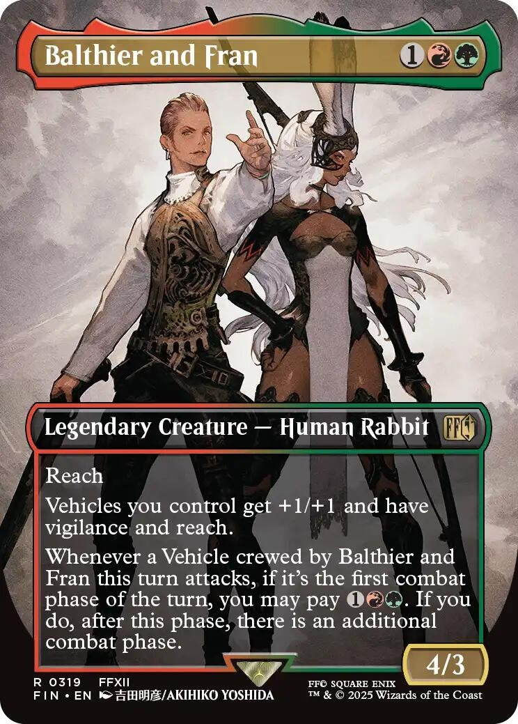 Image for Balthier and Fran (0319) (Borderless) (319) (Foil) (FINAL FANTASY) - Magic: The Gathering