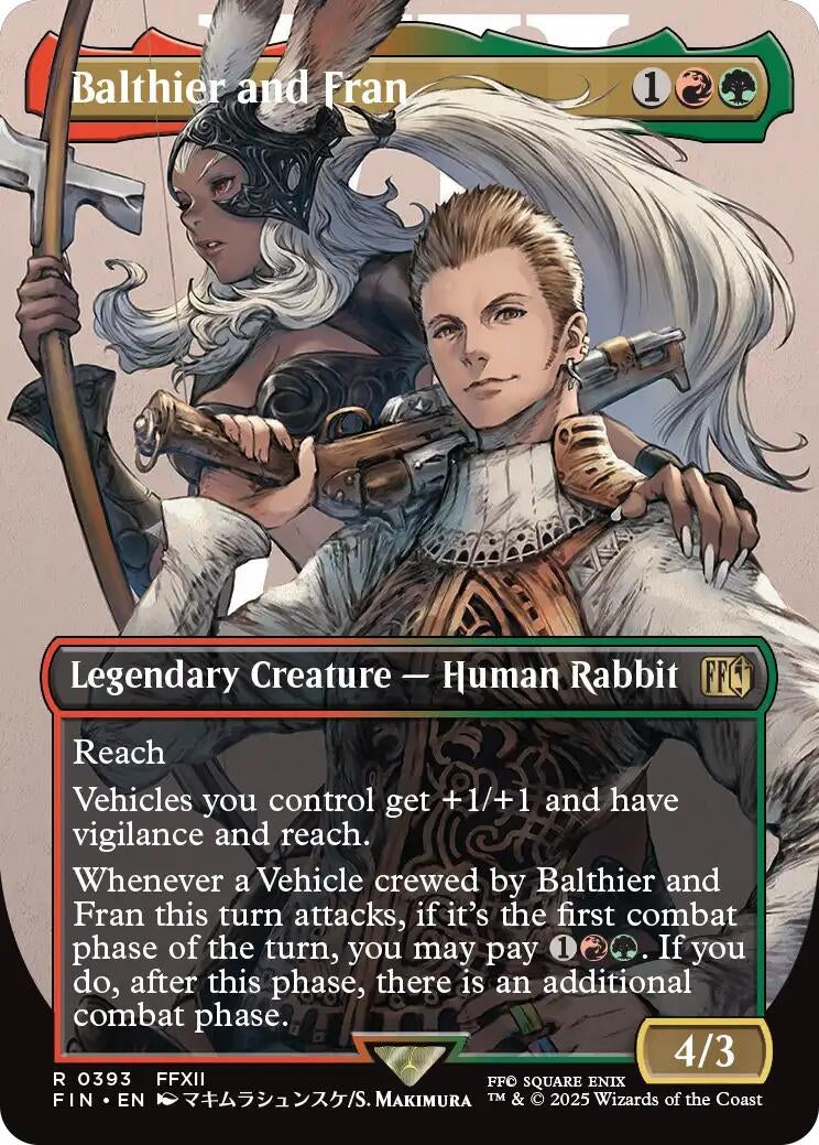 Image for Balthier and Fran (0393) (Borderless) (393) (FINAL FANTASY) - Magic: The Gathering