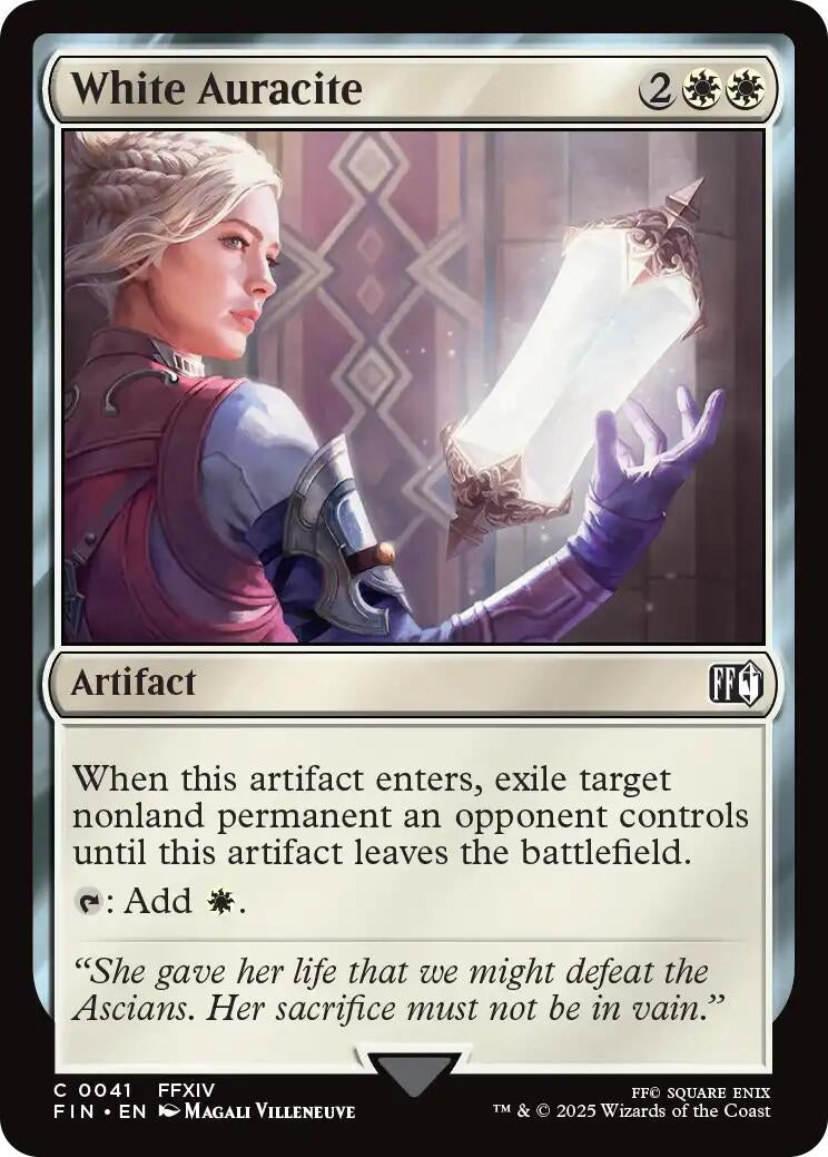 Image for White Auracite (41) (Foil) (FINAL FANTASY) - Magic: The Gathering