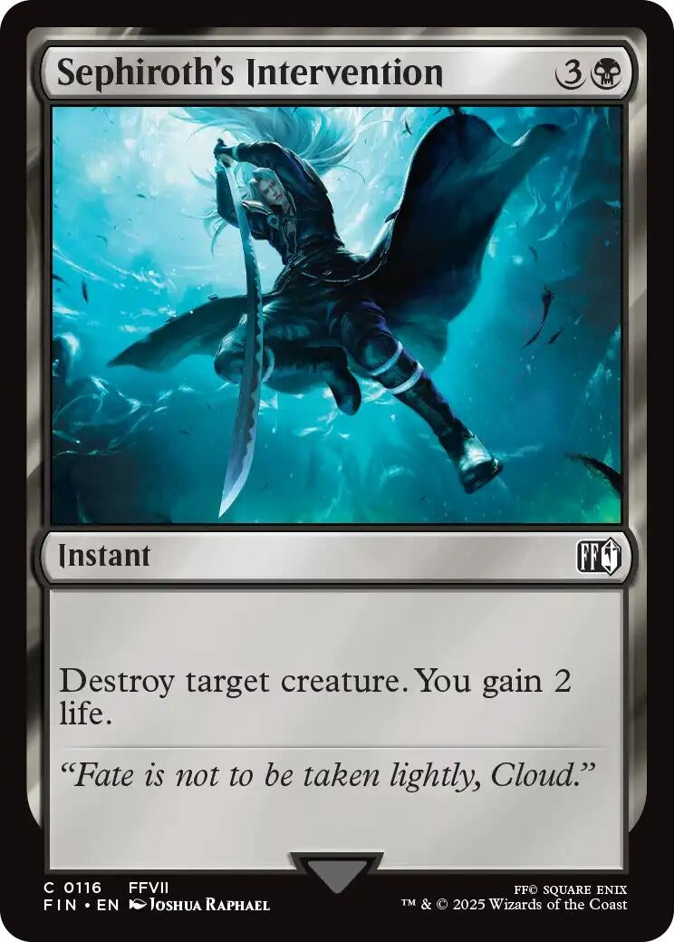 Image for Sephiroth's Intervention (116) (Foil) (FINAL FANTASY) - Magic: The Gathering