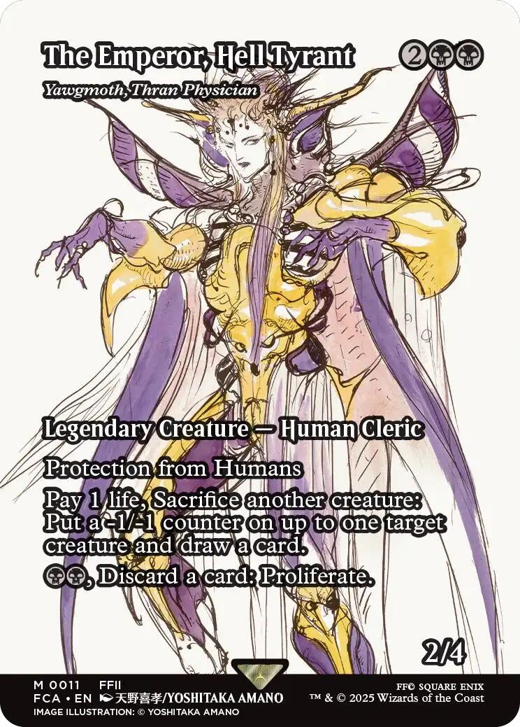 The Emperor, Hell Tyrant - Yawgmoth, Thran Physician (Showcase) (11) (FINAL FANTASY: Through the Ages)