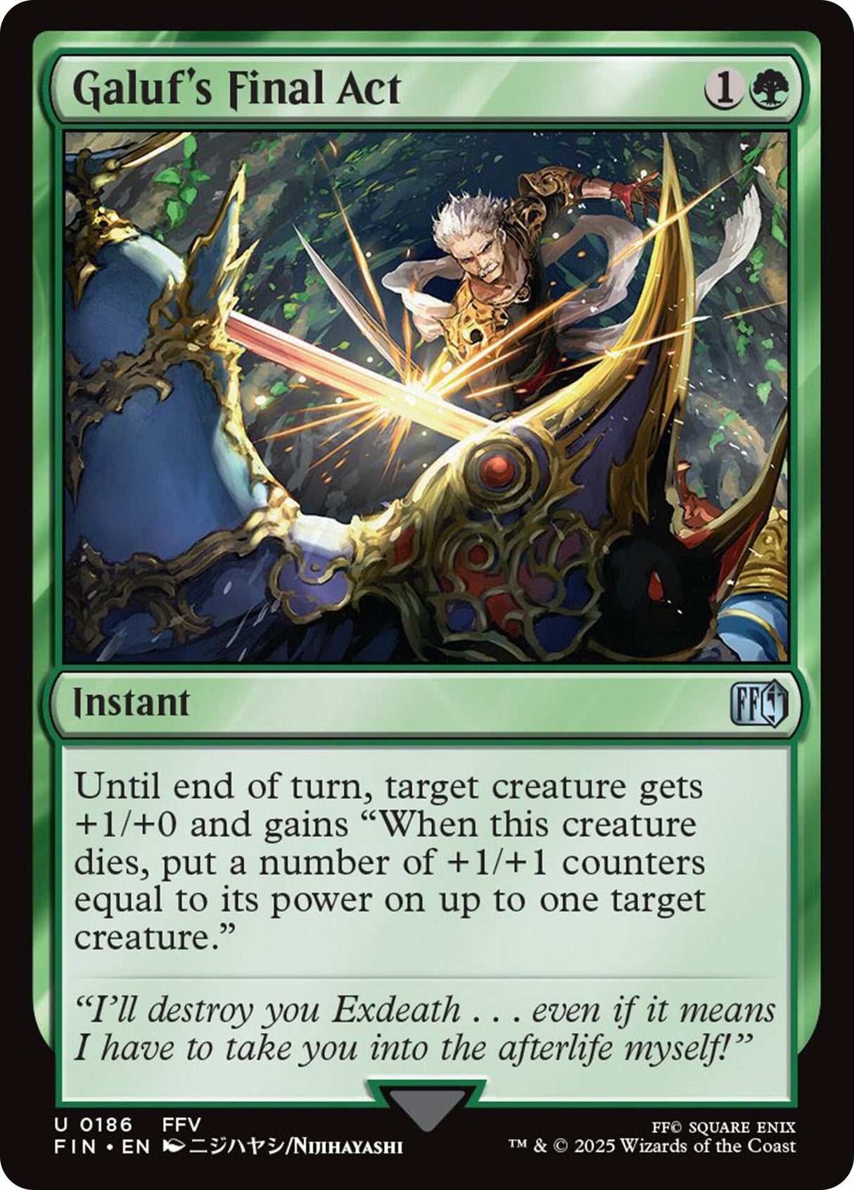 Image for Galuf's Final Act (186) (Foil) (FINAL FANTASY) - Magic: The Gathering