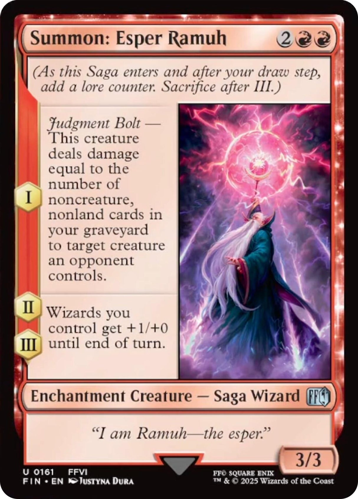 Summon: Esper Ramuh (161) (Foil) (FINAL FANTASY)