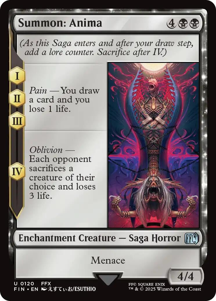 Image for Summon: Anima (120) (Foil) (FINAL FANTASY) - Magic: The Gathering