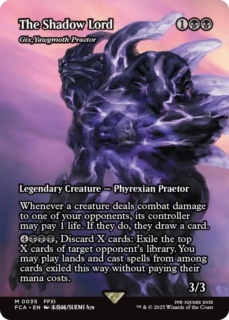 The Shadow Lord - Gix, Yawgmoth Praetor (Showcase) (35) (FINAL FANTASY: Through the Ages)