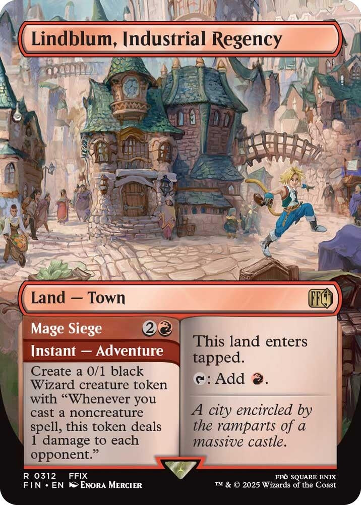 Image for Lindblum, Industrial Regency (Borderless) (312) (Foil) (FINAL FANTASY) - Magic: The Gathering