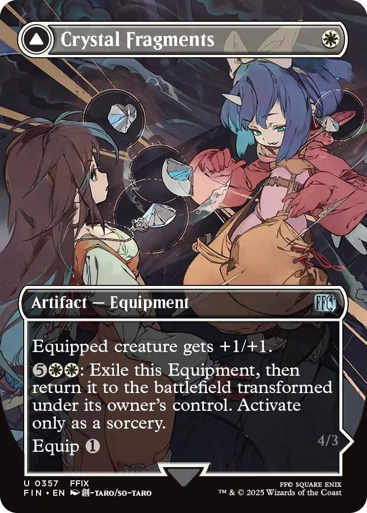 Image for Crystal Fragments (Borderless) (357) (Foil) (FINAL FANTASY) - Magic: The Gathering