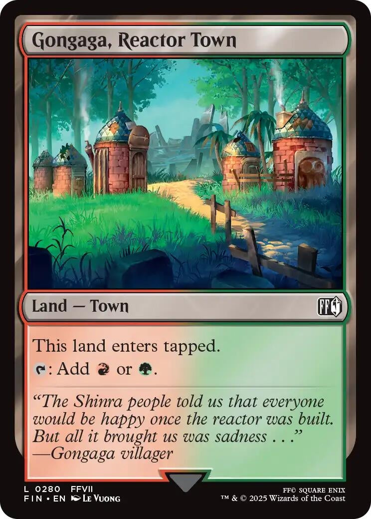 Image for Japanese Magic: The Gathering - Gongaga, Reactor Town (280) (Foil) (FINAL FANTASY) - Magic: The Gathering
